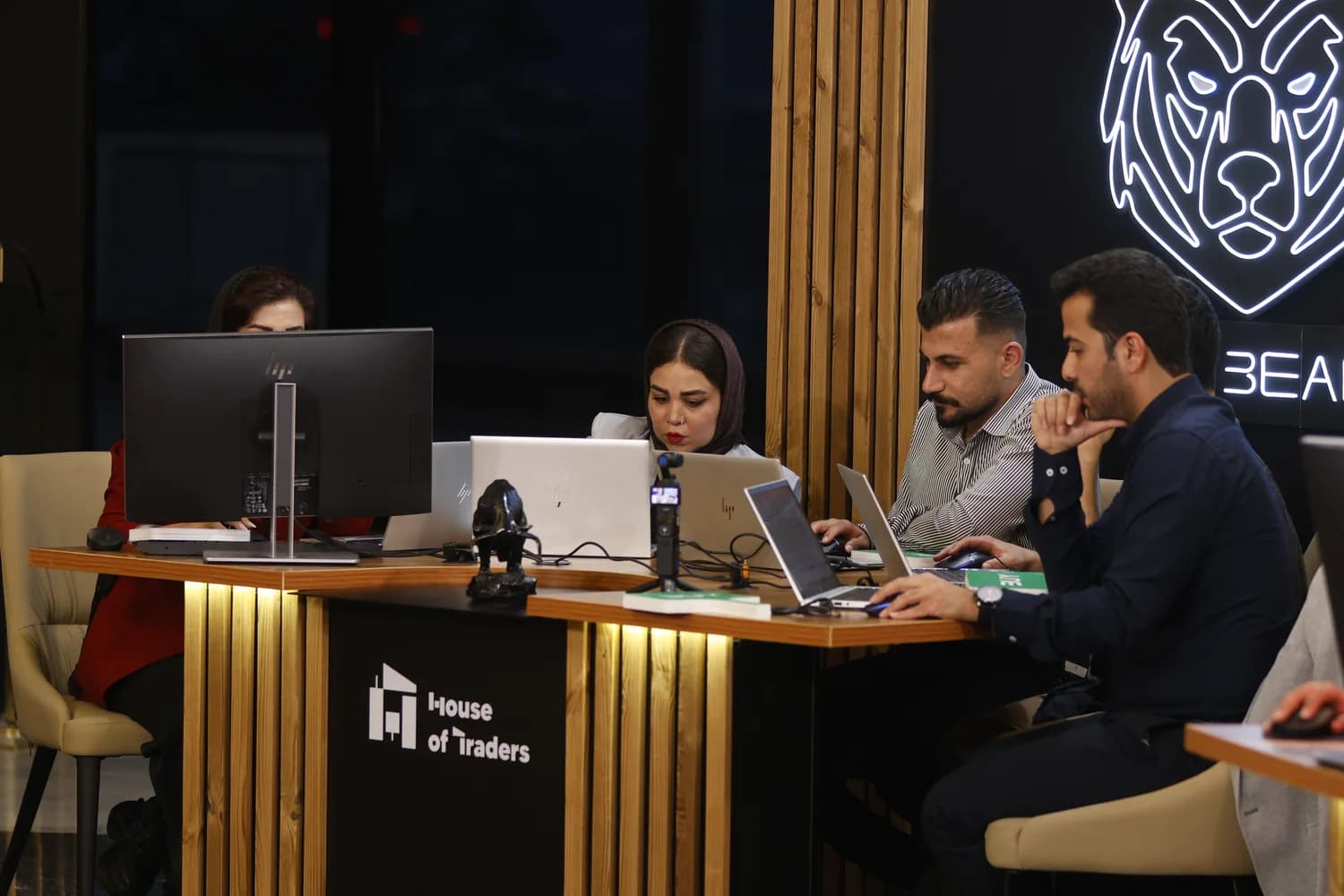 Mohammad Ahangari Asl at a trading event