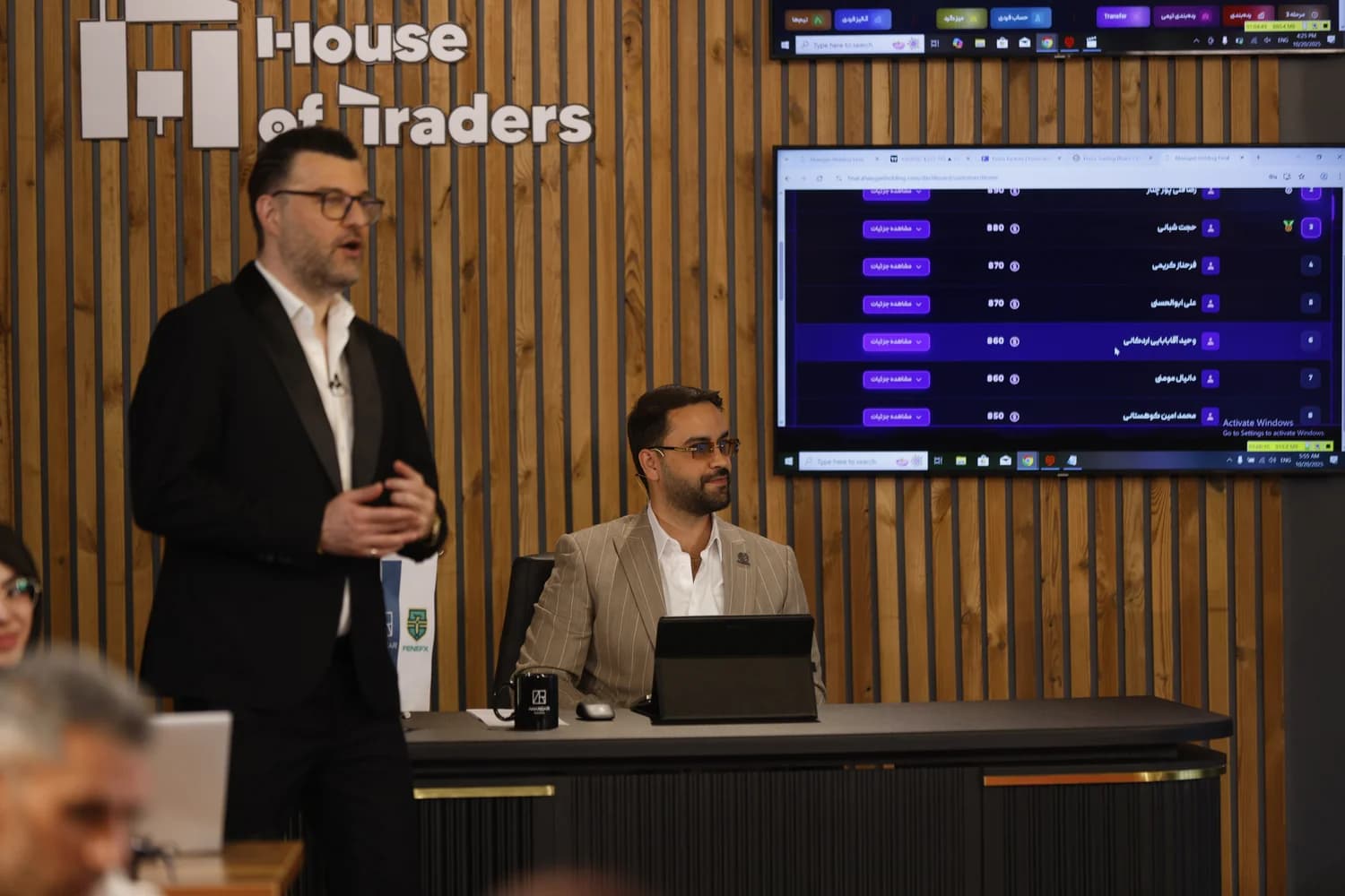 Mohammad Ahangari Asl at a House of Traders event