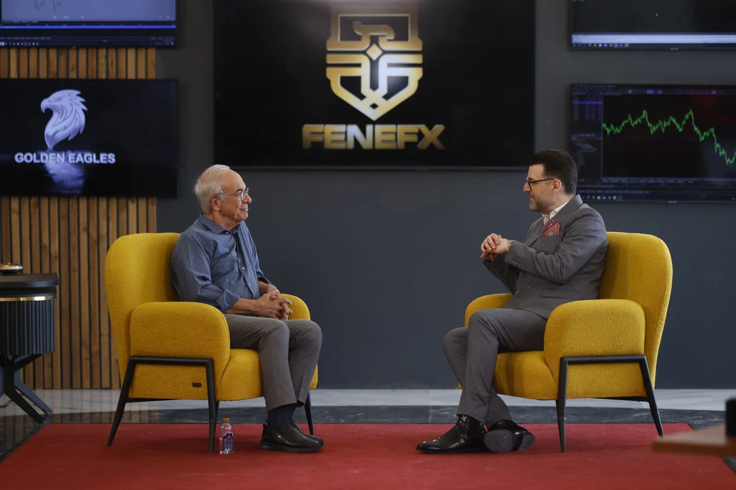 Mohammad Ahangari Asl during an interview